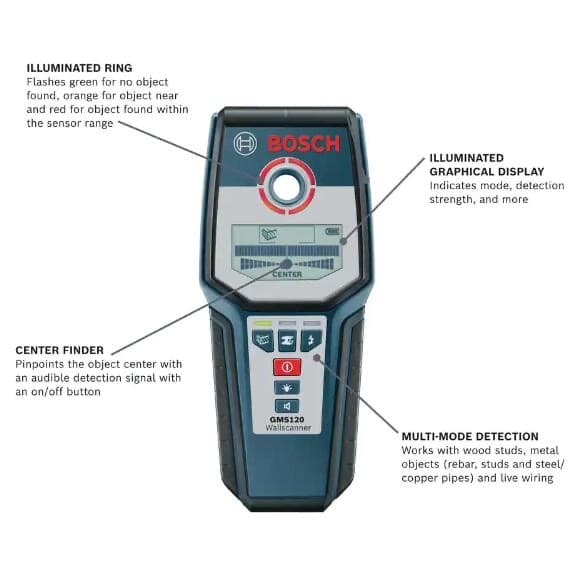 Bosch GMS120 Digital Multi-Scanner