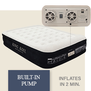 King Koil Luxury Pillow Top Plush Air Mattress (Queen)