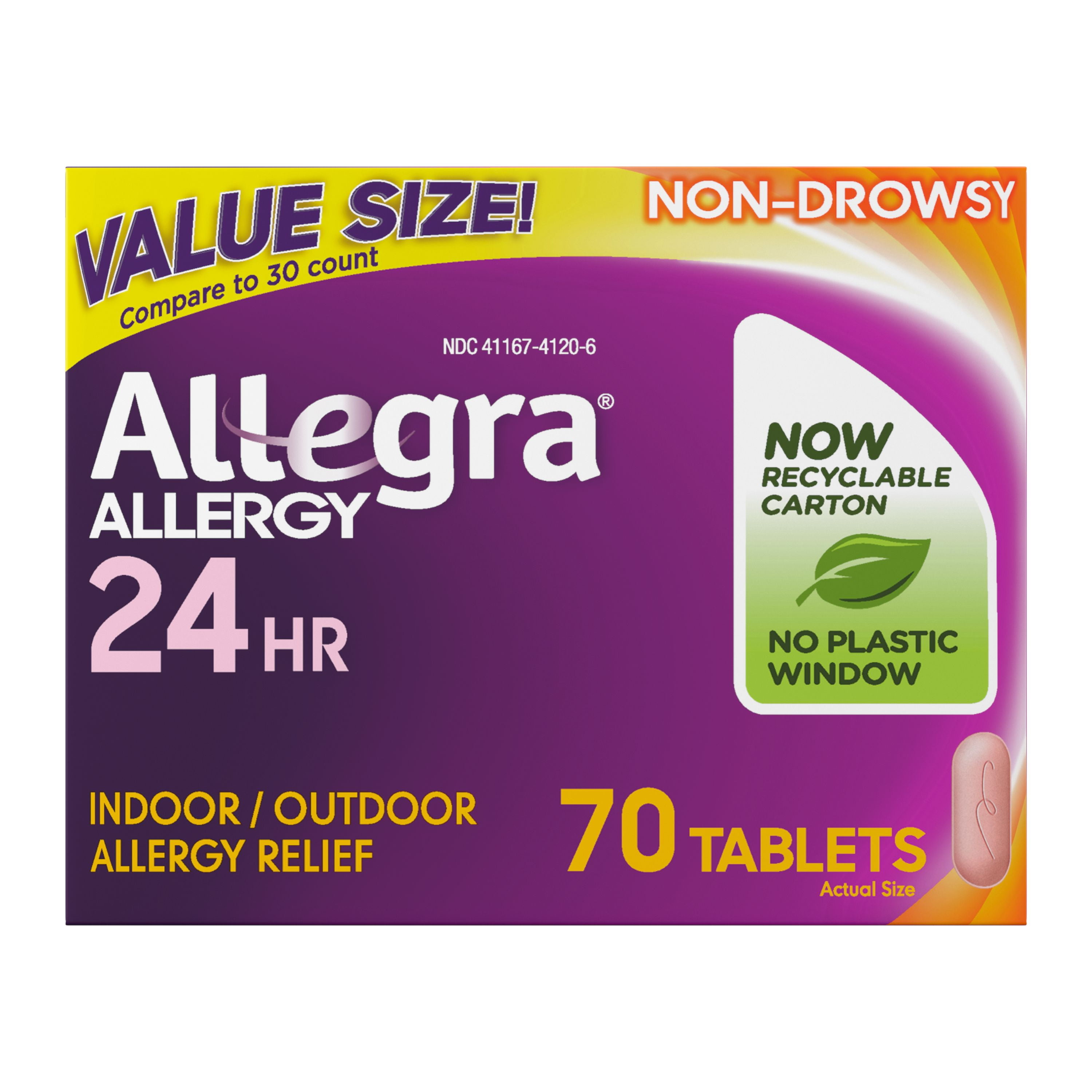 Allegra Adult 24-Hour Allergy Tablets