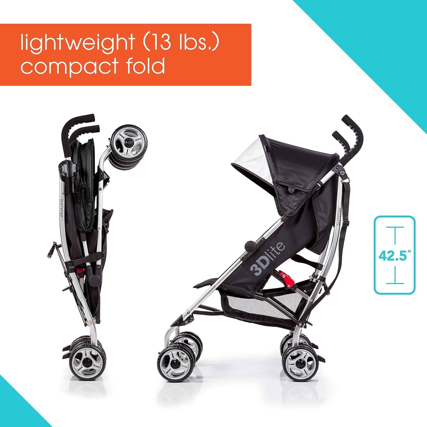 Summer 3Dlite Convenience Stroller