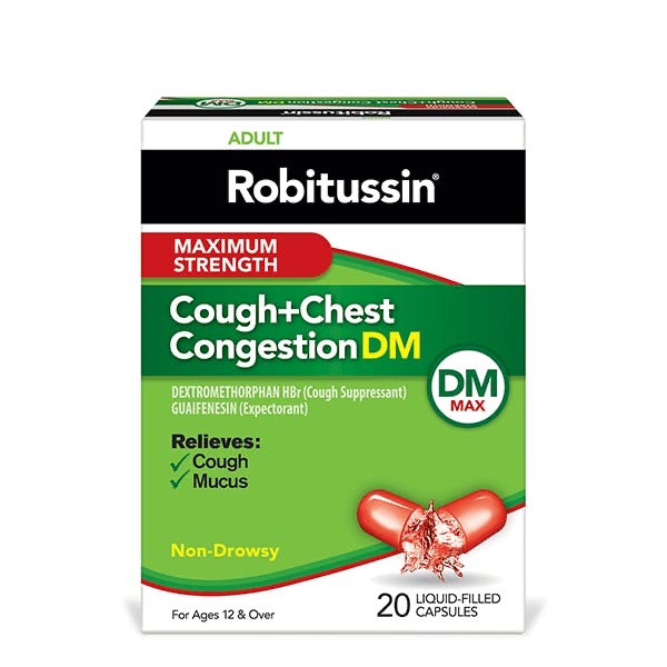 Robitussin Maximum Strength Severe Cough + Chest Congestion DM