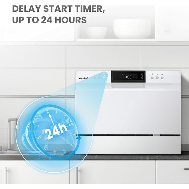 COMFEE' Countertop Dishwasher CDC22P2AWW