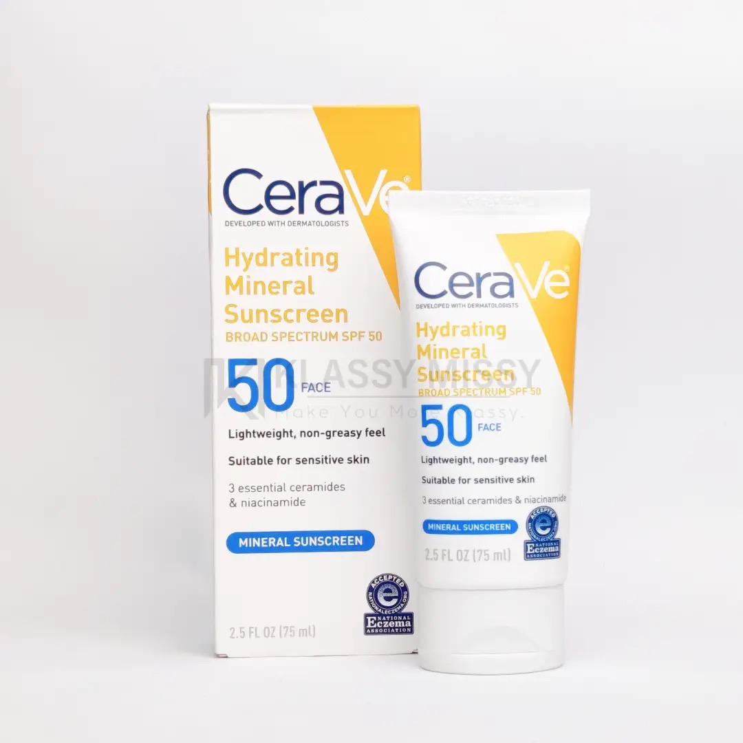 CeraVe Hydrating Mineral Sunscreen Face Lotion SPF 50