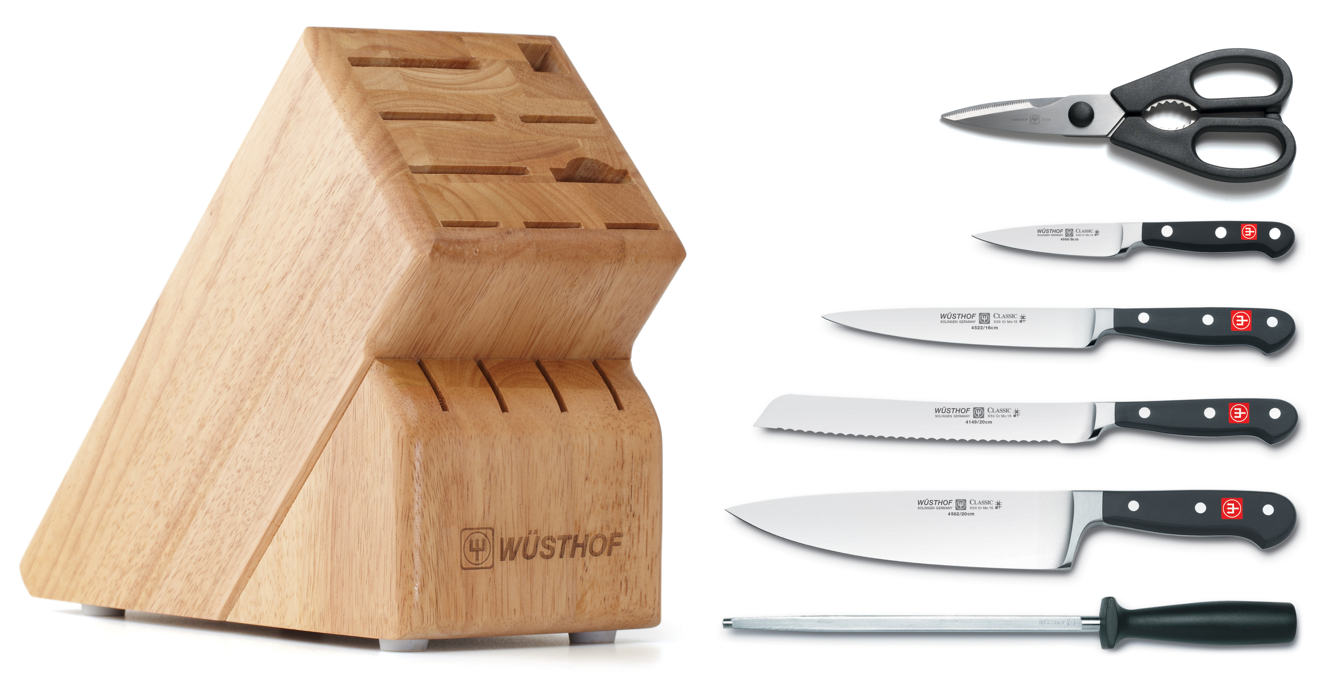 Wusthof Classic 7-Piece Knife Block Set