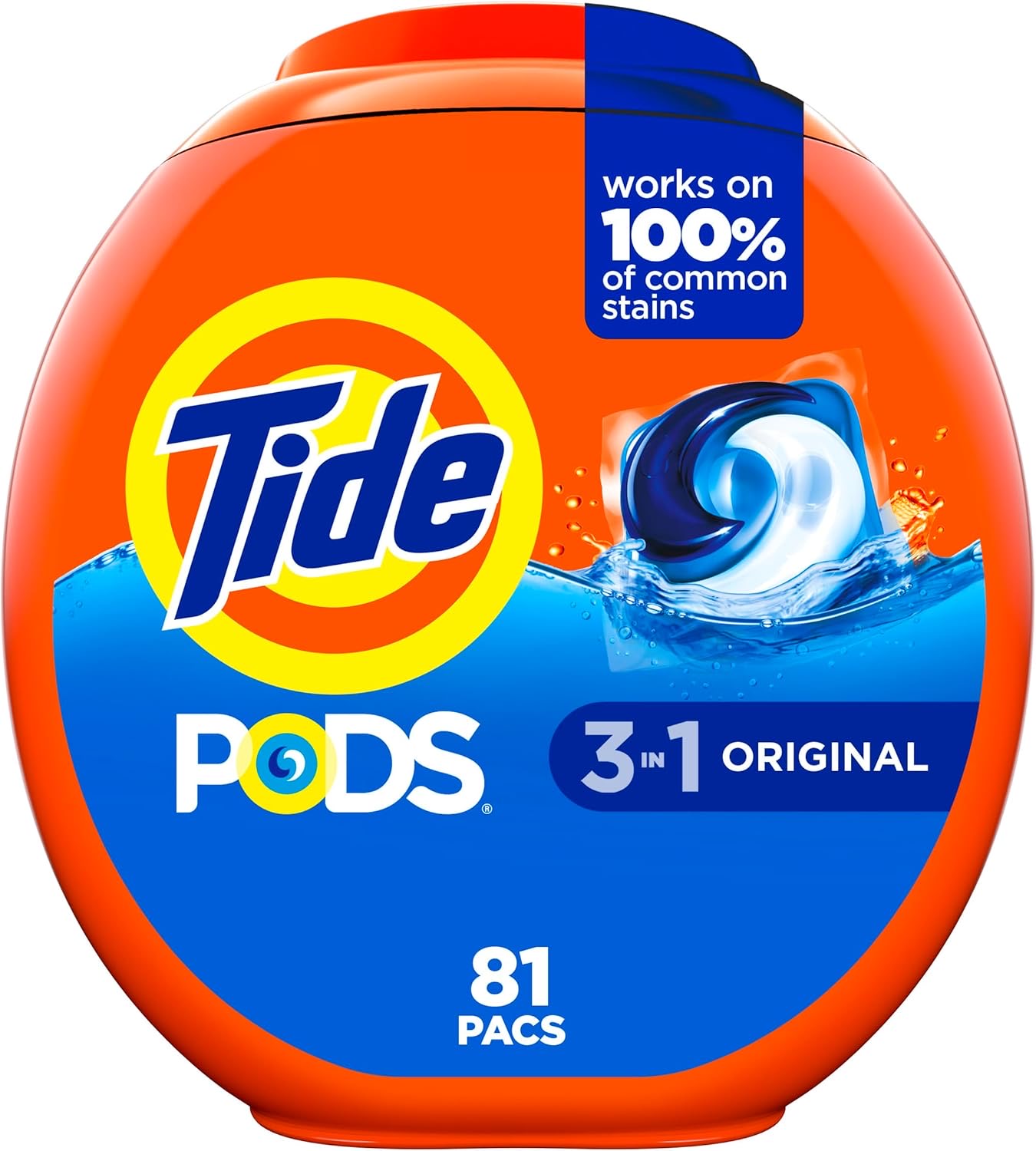 Tide PODS 3 in 1 Laundry Detergent Pacs (Original)