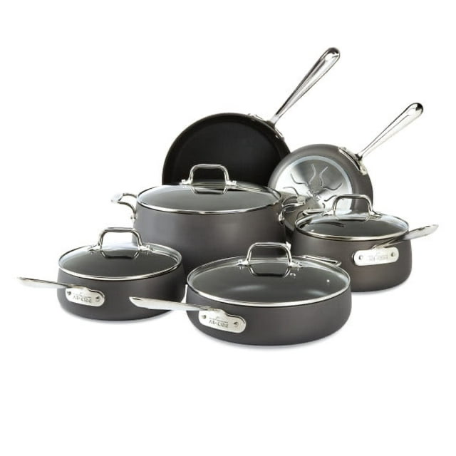All-Clad HA1 Hard Anodized Nonstick Fry Pan Set