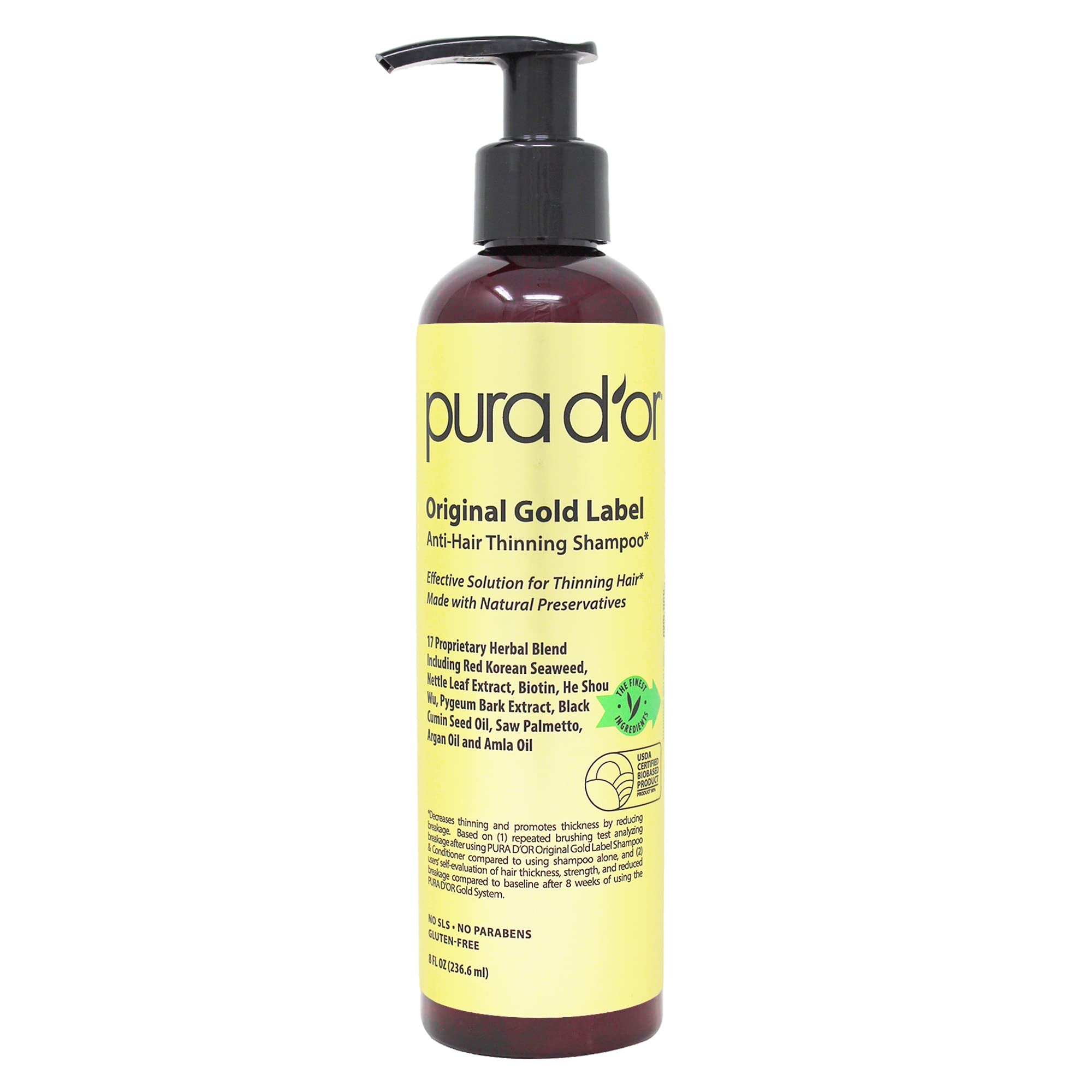 PURA D'OR Original Gold Label Anti-Thinning Biotin Shampoo