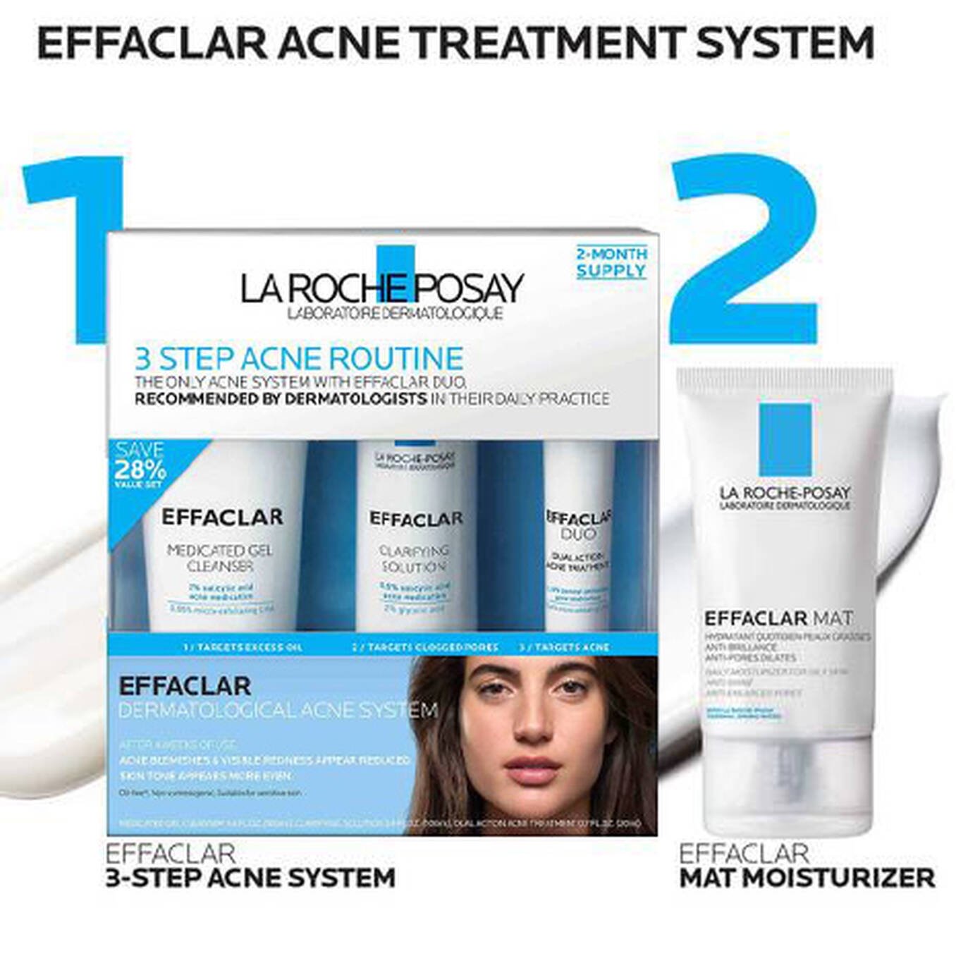 La Roche-Posay Effaclar Dermatological Acne Treatment System