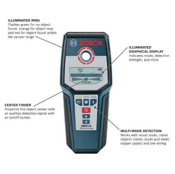 Bosch GMS120 Digital Multi-Scanner