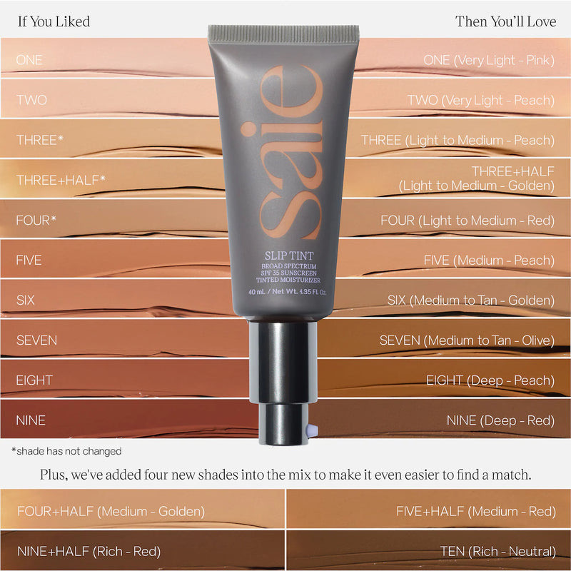 Saie Slip Tint Dewy Tinted Moisturizer SPF 35